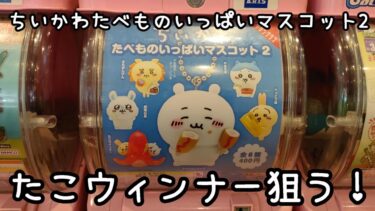 【ガチャ】『ちいかわ たべものいっぱいマスコット2』たこウィンナーが可愛すぎるので出るまで回した結果　【ちい活】